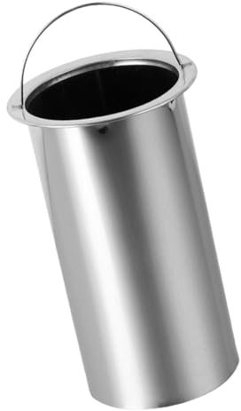 ifundom Soporte De Metal Para Brochetas De Exterior Recipiente Para Brochetas Asa Cubo Metálico Tubo Bambú Accesorios Para Barbacoa