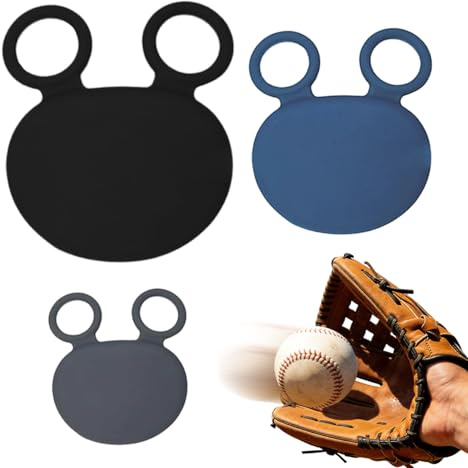 Baseball-tumskydd | 3-delade silikonsoftballkuddar | Palmskydd för baseboll och softball - för att förebygga skador punkteringar träning hockey praktisk vuxen ungdom fångst