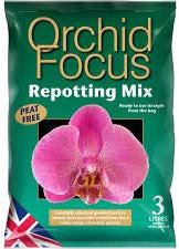 Growth Technology - Focus Repotting Range Orchid, African Violet & Houseplant (3L - Orchid Focus Repotting mix)