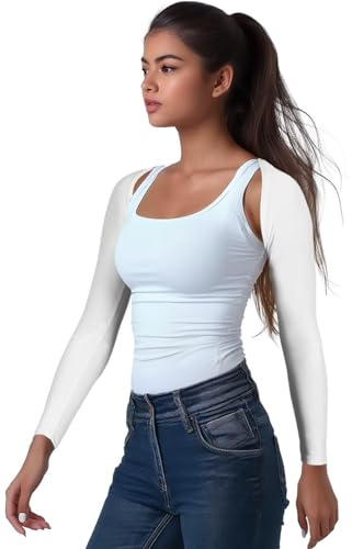 OutdoorEssentials Arm Sleeves for Women - Golf UV Shawl with Sleeves - Workout Shrug Bolero - Arm Tights for Sun Protection