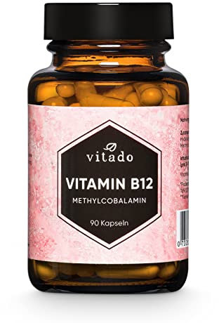 Vitamin B12 hochdosiert - 1000µg Vit B12 aus Methylcobalamin - 90 Kapseln im Glas - Vegan - Laborgeprüft