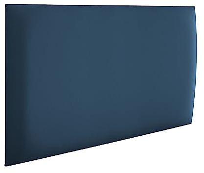 RAVIO väggpaneler klädda | 3D väggpanel med skum | Väggkudde som sänggavel | Väggdekoration för sovrum, barnrum, kontor, hall | (Soft 09 - Marinblå, 70x30 cm)