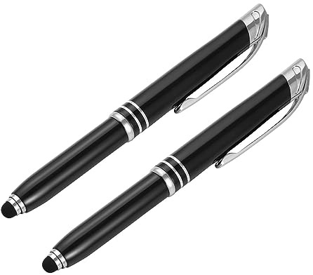 STOBOK Stylos À LED 2 Pièces Lampe De Poche Créative Stylo À Pointe Éclairée À Bille LED À Bille Avec Lumière Lampe De Poche D'écriture e De e