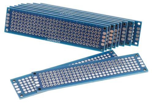 Ciieeo 10piezas Placa De Prueba De Pulverización De Estaño De Doble Cara Placa De Impreso Para Proyectos Electrónicos De Material Para Experimentos De Electrónica