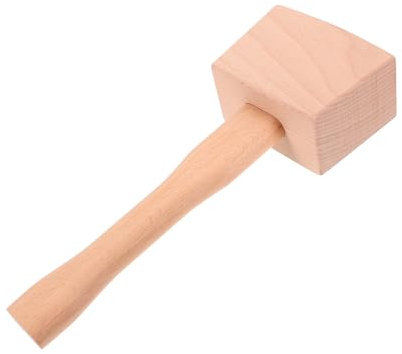 Artibetter Wood Mallet Heavy Duty Beechwood Carpenter Wooden Hammer Hand Tool for Woodworking and Wood Carving Crafts 9.5 Inch Tapping Mallet