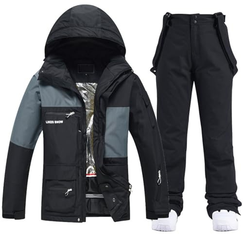Generisch Ensemble de snowboard d'hiver pour homme et femme - Combinaison chaude pour les snowboards, a, S