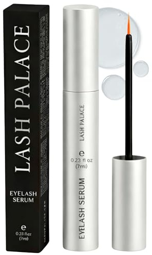 Serum de Pestañas 7ml - LASH PALACE - Sérum fortalecedor multipéptido avanzado, nutre la pestaña con pantenol y proteínas, estimula el crecimiento natural y logra cejas más pobladas