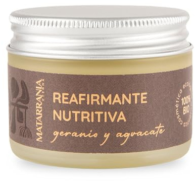 MATARRANIA Reafirmante Nutritiva Crema Facial Mujer 100% Natural y Ecológica, Bálsamo Nutritivo Antiarrugas y Antiedad, Hidratante Facial Regeneradora con Acción Antioxidante, Crema Reafirmante