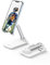 UGREEN Support Téléphone Bureau Réglable Pose Téléphone Portable Pliable Porte Stand Smartphone Table Compatible avec iPhone 14 Plus Pro Max 13 Mini 12 Galaxy S22 S21 Note20 Redmi Note 11 Pro (Blanc)