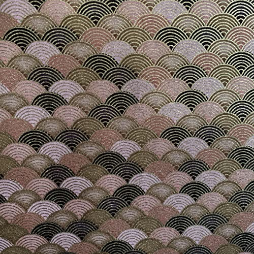 aufodara Tissus au Metre Style Japonais Tissu DIY Couture pour Décorer Patchwork Vêtements Nappe de Table Rideau Tissu à Coudre, Largeur 145cm (50x145cm, Couleur-01#)