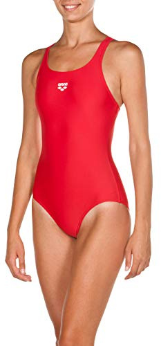 ARENA Dynamo R Women's One-piece Swimsuit, Quick-Drying Sports Swimwear, Chlorine and Salt-Resistant Maxfit Fabric, UPF 50+ UV Protection Red