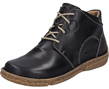 Josef Seibel Damen Schnürstiefeletten Neele 46,Weite G (Normal),Wechselfußbett,reißverschluss,Stiefel,Bootee,Booties,schwarz,39 EU