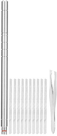 Professional Hair Engraving Pen Kit, Stainless Steel Styling Tool for Eyebrow, Beard Shaving and Hair Tattoo, Silver