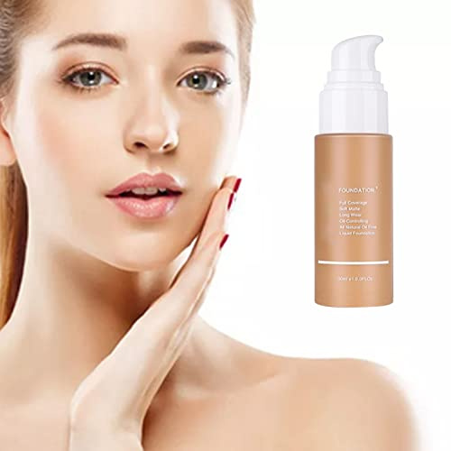 Foundation Full Coverage Foundation Longwearsh Wear Foundation Wasserfest und übertragungssicher Nature Beige 30 Ml