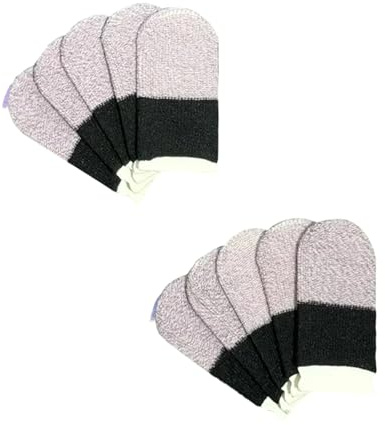Nucelit 10-pack färghindrade e-sport-fingerhandskar kolfiberkonstruktion förstärkt fysiskt svar svettåliga handskar bärbara fingerskydd