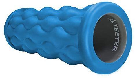 Teeter Massage Foam Roller – Deep Tissue Muscle Relief to Boost Recovery, Flexibility – 13 or 26 inch, 2 Textures/densities – Back Pain Relief, Sports Massage, Myofascial Release