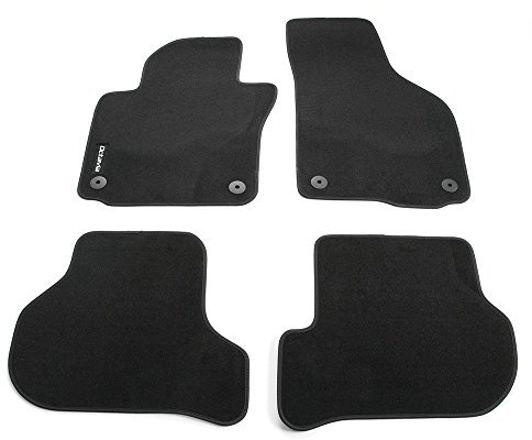 Skoda 1Z1061270 Prestige Textil Fußmatten 4X Stoffmatten Premium schwarz mit Octavia Schriftzug