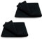 ARLI 2X Handtuch 50 x 90 cm schwarz 2er Set Pack Handtücher 100% Baumwolle 2 Handtücher hochwertige Frottier Frottee klassisch Design Gästetücher Handtuchaufhänger Aufhänger