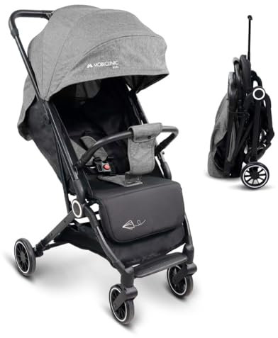Mobiclinic®, Baby Pushchair Stroller, Cabin Ultracompact, Travel Stoller, Foldable & Lightweight Stroller, 5-point harness, Handlebar for transport, 0-36 month, Trip, Fully adjustable, Lockable brakes