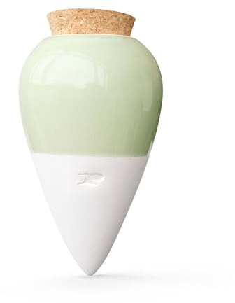 Pepin | Olla Terre Cuite à Planter | Arrosage Automatique et Ecologique pour Plante d'Intérieur et d'Extérieur | Système d'Irrigation Naturel | Autonomie d'Environ 1 Semaine | OYA Vert - 25cl