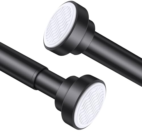 Suranew Duschvorhangstange Edelstahl Teleskopstange Von 70-132cm Länge auswählbar Ohne Bohren Verstellbar Duschstange (27-51)