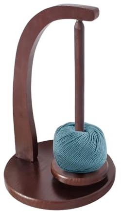 GIDWRIY Porta Gomitolo Rotante,Portagomitolo Girevole per Uncinetto,Avvolgitore per Lana In Legno,Svolgitore Di Lana,Porta Lanas,Yarn Holder,Portas Filato,Supporto Magnetico per Filati Ricami a Maglia