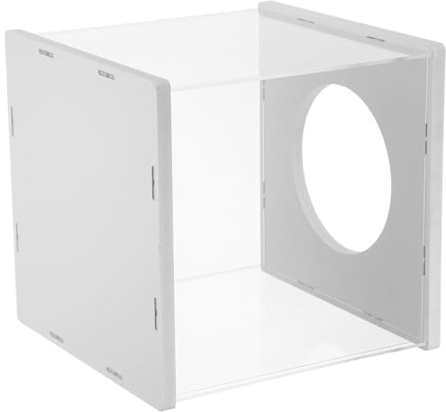 OATIPHO Urna Trasparente 20X20X20 CM per Estrazioni e Donazioni Contenitore Acrilico per Biglietti Lotteria Raccolta Fondi e Votazioni Scatola con Fessura Sicura per Eventi e Scuole