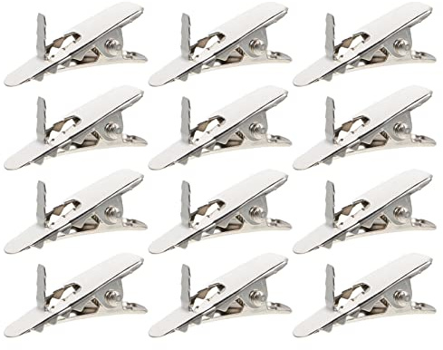 FOMIYES 100 Piezas Pinza De Flor Navideña Adorno De Árbol De Navidad Decoración Navideña Proyectos De Artes y Manualidades Abrazadera De Cocodrilo Clips Resorte De Foto Planchar Acortar