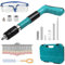 Mini Pistolet à Ongles Manuel en Acier, 5 Engrenages Réglable Clou Beton Pistolet Cloueuse Rivet avec 100 Clous Ronds, Outil de Fixation Acier Pistolet à Clous pour Fixation Murale au Plafond
