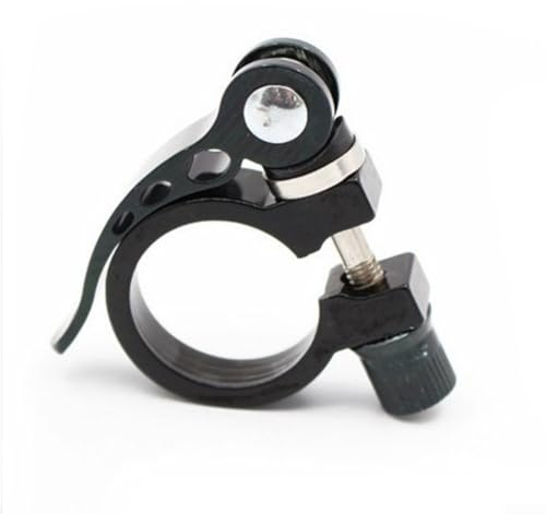 CNANRNANC 1 abrazadera de sillín de bicicleta de 25,4 mm, cierre rápido de 31,8 mm, 28,6 abrazaderas de sillín de aleación de aluminio, repuesto de liberación rápida, accesorios para bicicleta (25,4