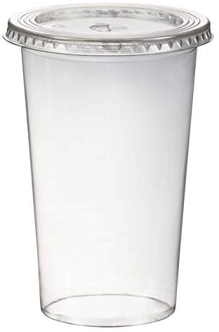 VEPATIM 50 Smoothiebecher inkl. Deckel mit Schlitz 500 ml Ø 95mm PET glasklar