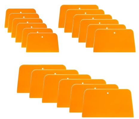 HUAZIZ 18 Piezas Espátula De Pintor De Plástico, Espátula para Coche, Juego De Espátulas, Espátula De Pintor, Juego De Espátulas De Superficie para Aplicar Masillas, Esmaltes, Selladores