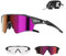 KAPVOE Fahrradbrille Selbsttönend für Herren Damen Photochrome Sport Sonnenbrille Klar Rennrad Brille TR90 Rahmen Schnelle Brille Radfahren MTB Radbrille UV400 Schutz Sportbrille für Laufen Lila