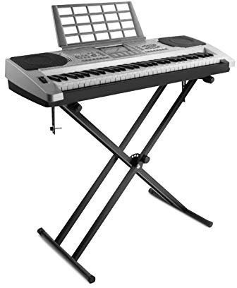 Cocoarm Supporto per Tastiera Portatile X- Supporto per Organo Elettrico a Doppio Rinforzo Regolabile in Altezza per Pianoforte