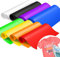 Infusible Ink Folie, 8 Stück Plotterfolie Textil, 8 Farben Cricut Folie, Heat Transfer Vinyl Plotterfolie, Druckmaschine für DIY, T-Shirts, Stoffe (30cm×21cm)