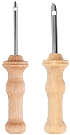 Ago del Punzone, Punzone Ago, Aghi per Punzonatura, Punch Needle, Ricamo Ago Punzone, Strumento di Tessitura Della Penna Dell'ago del Punzone del Ricamo Della Maniglia di Legno, per Cucito e Ricamo