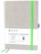 zettelweise - Das agile Notizbuch A5 | Mit integriertem Kanban Board | inkl. 300 Haftnotizen | Mehr Klarheit + Fokus | Notizbuch To do | 192 nummerierte Seiten | veganes Hardcover (Grau/Grün)