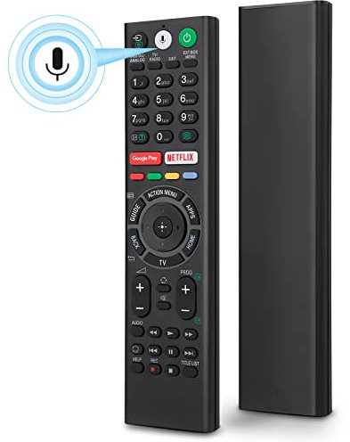 Télécommande de Remplacement Vocal pour Sony TV Bravia - Compatible avec Tous Les Téléviseurs Intelligents Sony 4K Ultra HD LED LCD