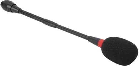 Microphone à Col de Cygne, Transmission du Son, Microphone Podium à Col de Cygne 25 Cm pour Salles de Conférence 4 Trous