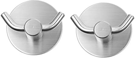 AOKWAWALIY 2 Pz Allacciare Appendiabiti Da Parete Senza Chiodi Ganci Da Soffitto Per Carichi Pesanti Porta Asciugamani Da Parete Stoffa Montaggio a Parete Acciaio Inossidabile Portasciugamano