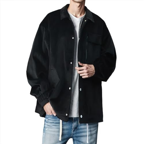 SRZYMJ Herren Thermisch Winter Parka Dickes Flauschfutter Wintermantel Parka Übergangsjacke Mit Kapuze Freizeitjacke Outdoorjacke Warm Funktionsjacke Softshelljacke Sweatjacke Steppjacke Fleecejacke