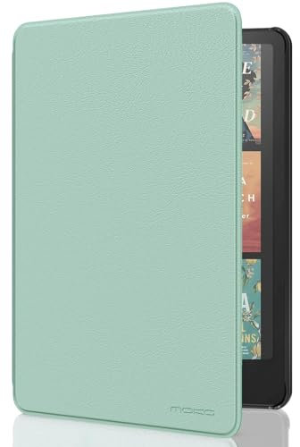 MoKo Étui Compatible avec 7 Kindle Paperwhite (12th Generation-2024) and Kindle Colorsoft Signature Edition 2024, Etui léger avec Auto Wake/Sleep pour Kindle Paperwhite 2024, Agave Vert