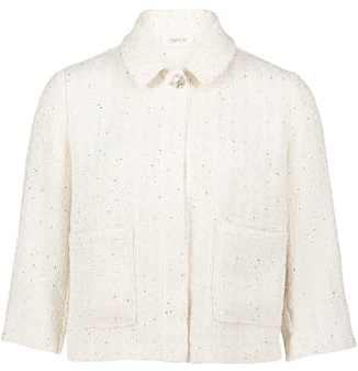 Cartoon Damen Tweedblazer mit Taschen 42, Cream/Nature