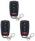 DieseRC 3pcs Garage Door remote control cloning remote control 433mhz universal wireless remote control keychain