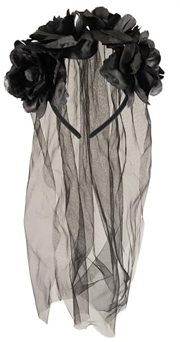 HENBRANDT Blue Banana Velo Florido de Novia (Negro)