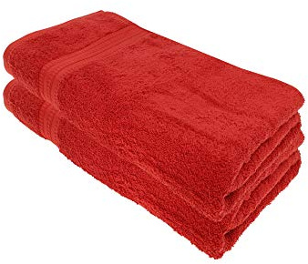 Julie Julsen Bio Badetuch-Set 2 STK. 100x150 Bordeaux 100% Baumwolle Frotte 550g/m²