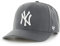 '47 MLB New York Yankees Cold Zone MVP DP Unisex-Baseballkappe, Verstellbar, Hochwertiges Design, White Logo, Charcoal Grey