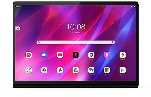 Lenovo Yoga Tab 13 13 Inch 2K Tablet (Qualcomm Snapdragon 870, Octa-Core 3.2GHz, 8GB RAM, 128GB SSD, 10-Point Multi-Touch, Android 11) - Shadow Black