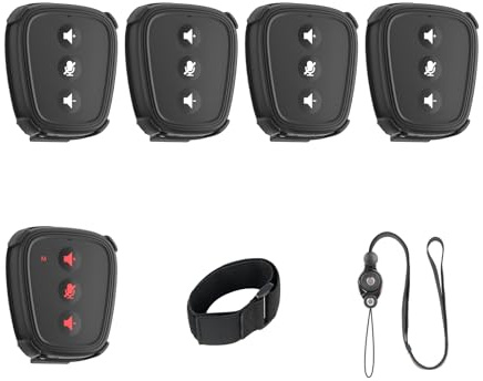 CAME-TV NANO Portable Wireless Intercom for Sports & Professional, Hands-Free Group Communication with Built-in Mic & Speaker, 1100FT Range IP63, Intercom for Video Production & Cycling (5 KIT)