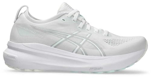 ASICS Damen Gel-Kayano 31 Sneaker, Weiss/Weiss, 42.5 EU